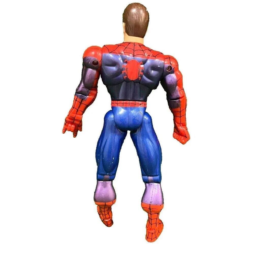TOYBIZ 1997 MARVEL HEROS UNMASKED SPIDER-MAN/PETER  ACTION FIGURE! (NM) - Picture 3 of 9